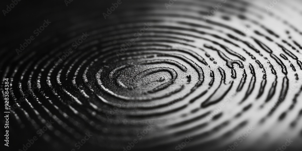 Fingerprint Black and White Fingerprint Black and White