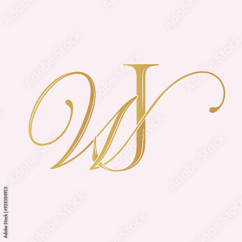 WJ,JW,  logo WJ, Letter WJ,monogram WJ, vector, logo, Wedding Monogram Initials, Wedding Logo,Wedding Monogram,Logo Design