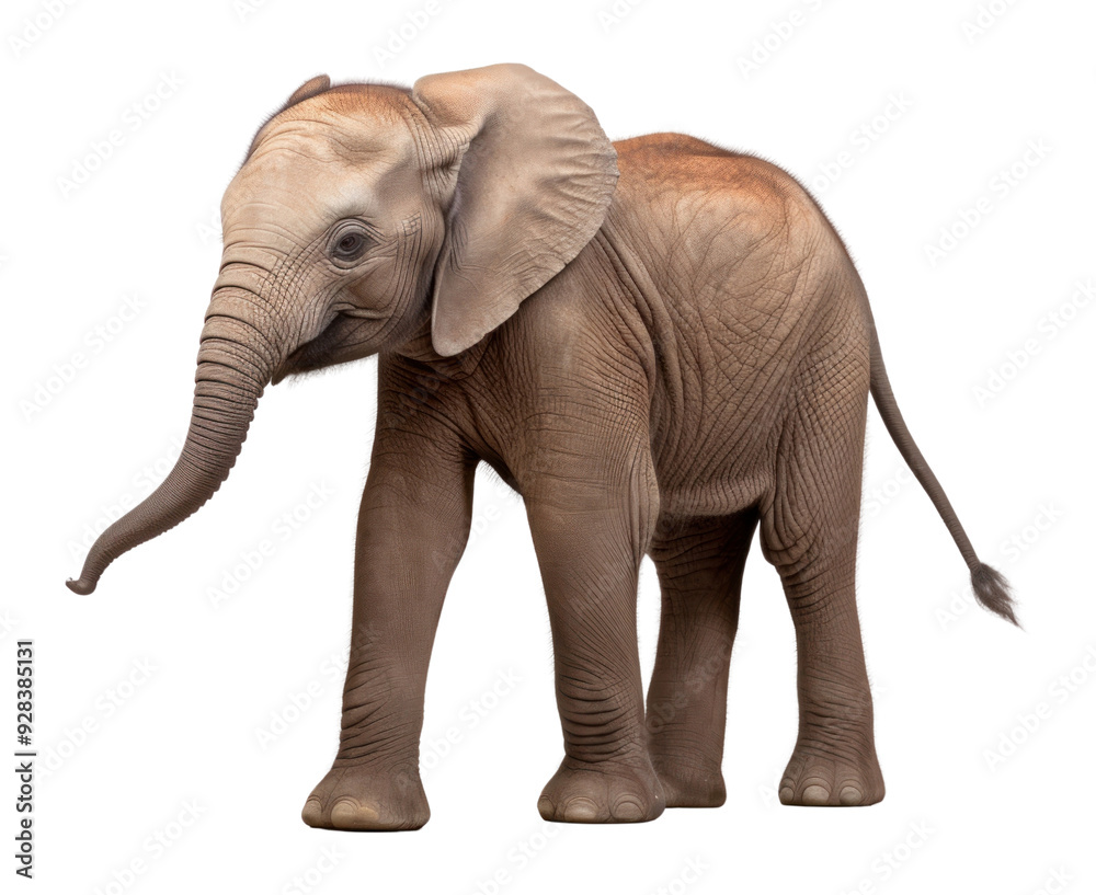 Fototapeta premium PNG Baby African elephant wildlife animal mammal.