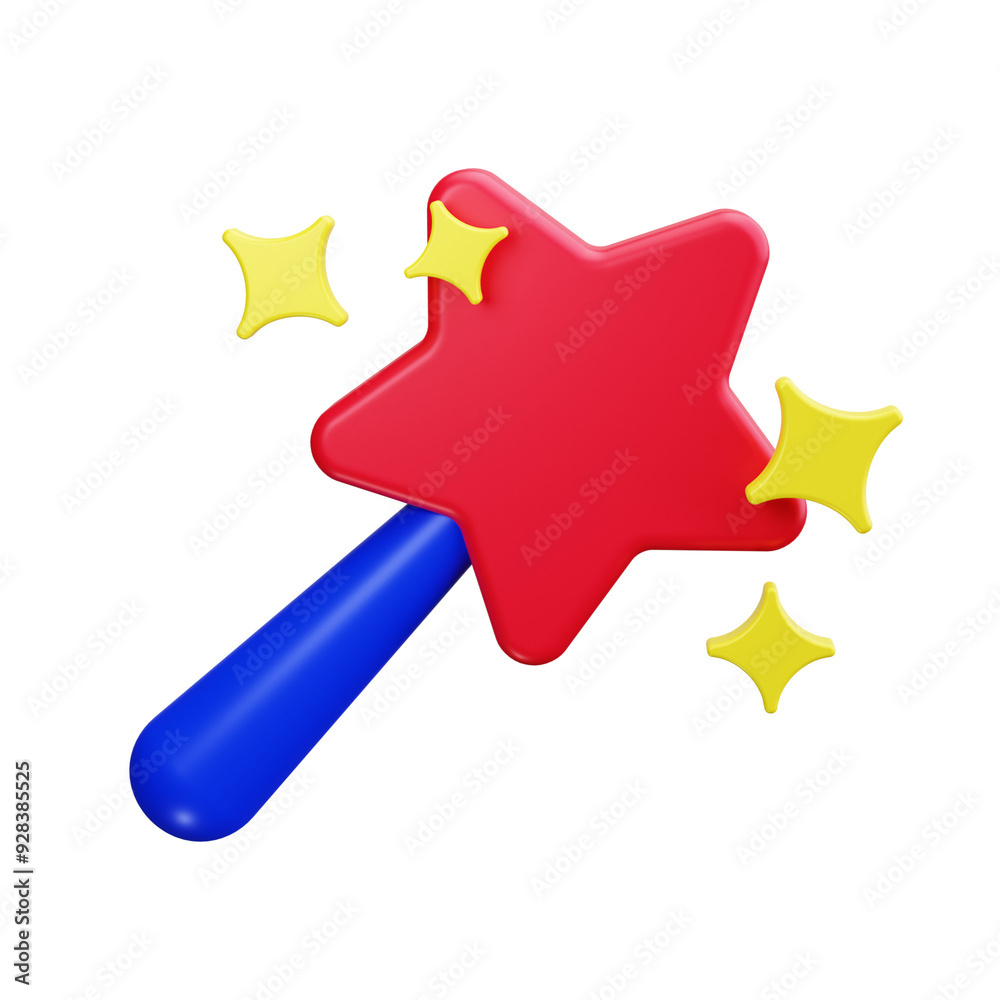 Obraz premium magic 3d render icons