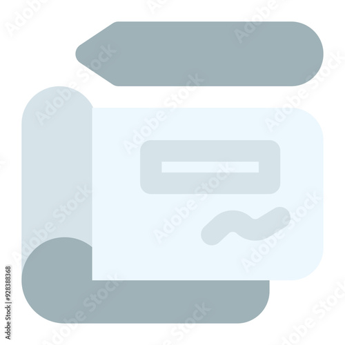 cheque icon for illustration