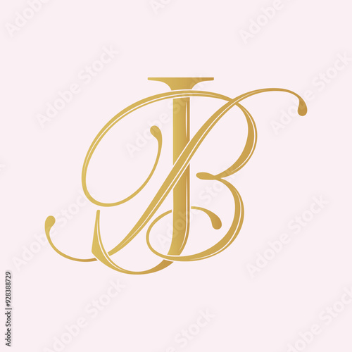 BJ,JB,  logo BJ, Letter BJ,monogram BJ, vector, logo, Wedding Monogram Initials, Wedding Logo,Wedding Monogram,Logo Design