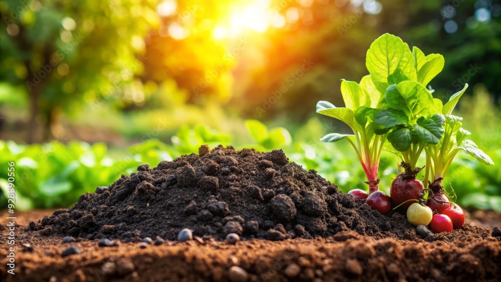 Vibrant, nutrient-rich agricultural soil with a mix of dark brown earth, organic matter, and subtle moisture, ideal for sowing seeds and nurturing healthy plant growth. Vibrant, nutrient-rich agricultural soil with a mix of dark brown earth, organic matter, and subtle moisture, ideal for sowing seeds and nurturing healthy plant growth.