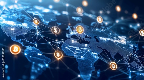 Wallpaper Mural Global Bitcoin Network Torontodigital.ca