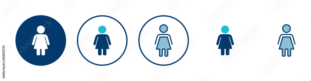 Female icon vector isolated on white background. woman icon vector Female icon vector isolated on white background. woman icon vector