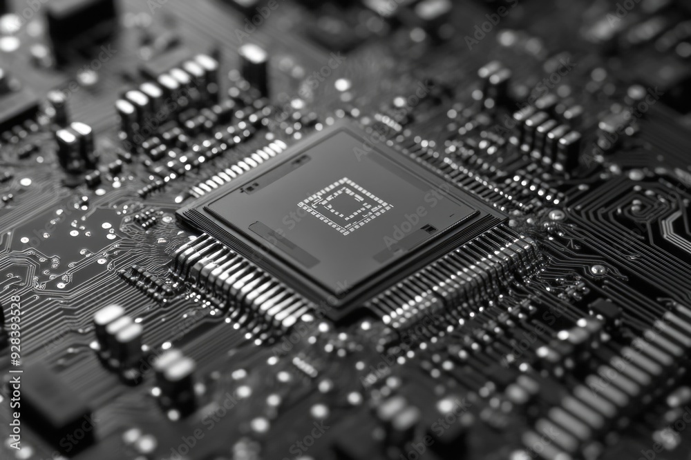 Computer Motherboard Close-Up Computer Motherboard Close-Up