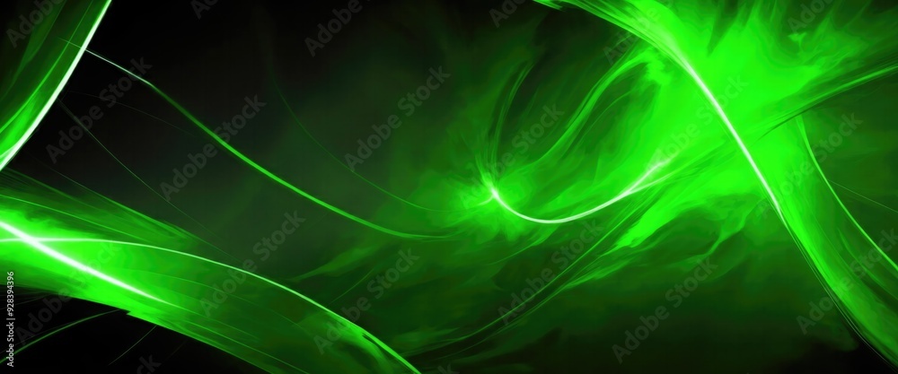 Green lightning beautiful abstract banner background Green lightning beautiful abstract banner background