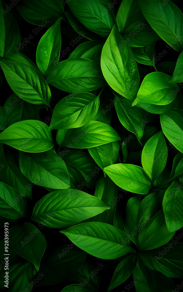 A close-up view of vibrant green leaves creating a lush and calming backdrop, perfect for nature-themed projects and designs. A close-up view of vibrant green leaves creating a lush and calming backdrop, perfect for nature-themed projects and designs.
