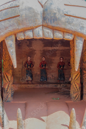 Voodoo Temple of Abomey, in Benin