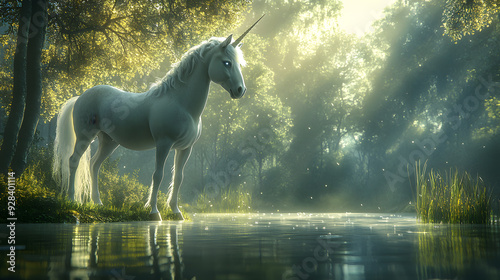 Unicorn by the Lake