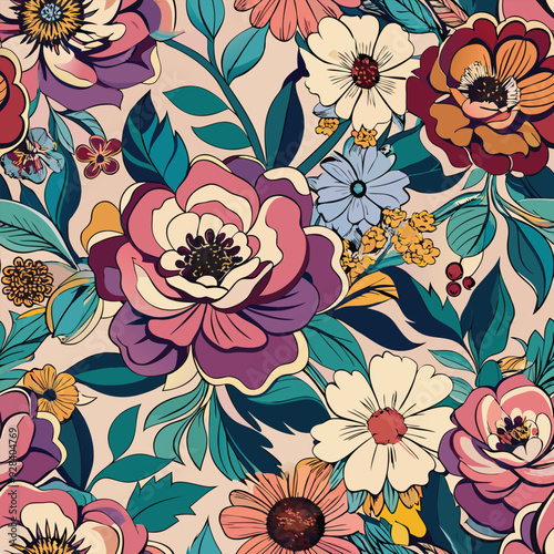 Floral seamless pattern