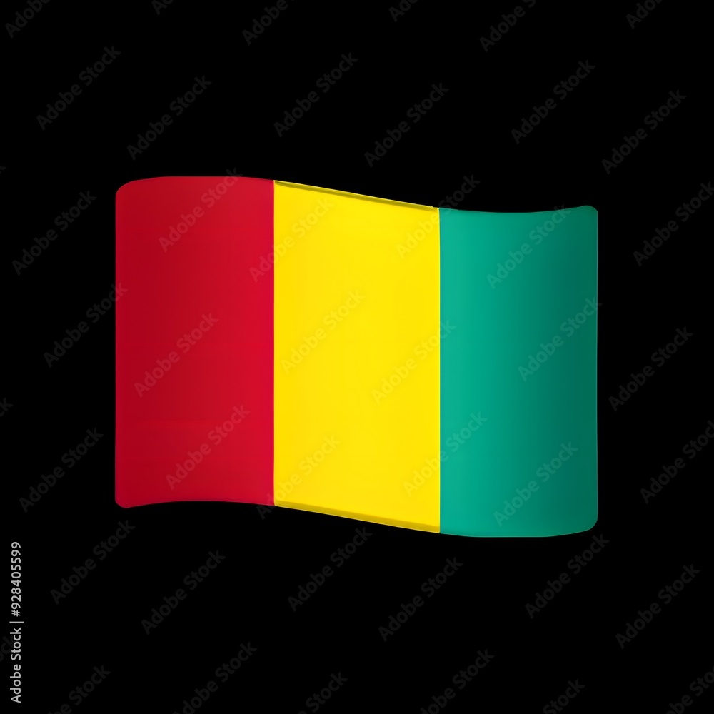 Fototapeta premium Guinean Flag