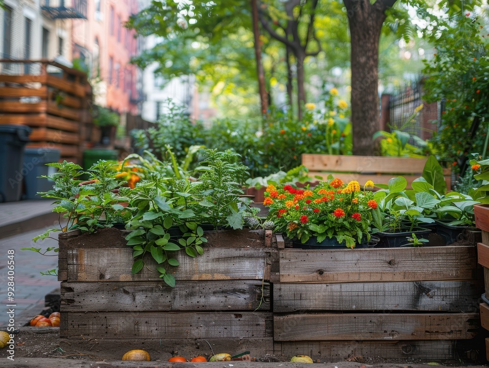 urban gardening vegetables in wooden boxes urban gardening vegetables in wooden boxes