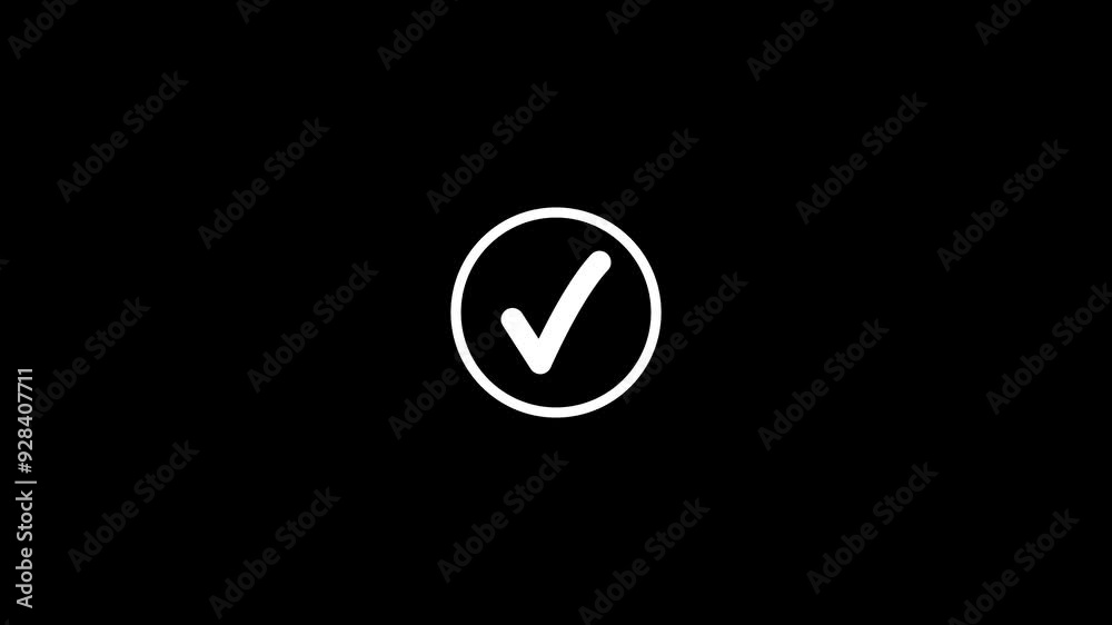 Check Mark Icon Animation – Sleek and Modern Motion Graphic for Status Confirmation, Task Completion, and Approval – Ideal for Apps, Websites, UI/UX, and Digital Media – High-Quality Vector Art Check Mark Icon Animation – Sleek and Modern Motion Graphic for Status Confirmation, Task Completion, and Approval – Ideal for Apps, Websites, UI/UX, and Digital Media – High-Quality Vector Art