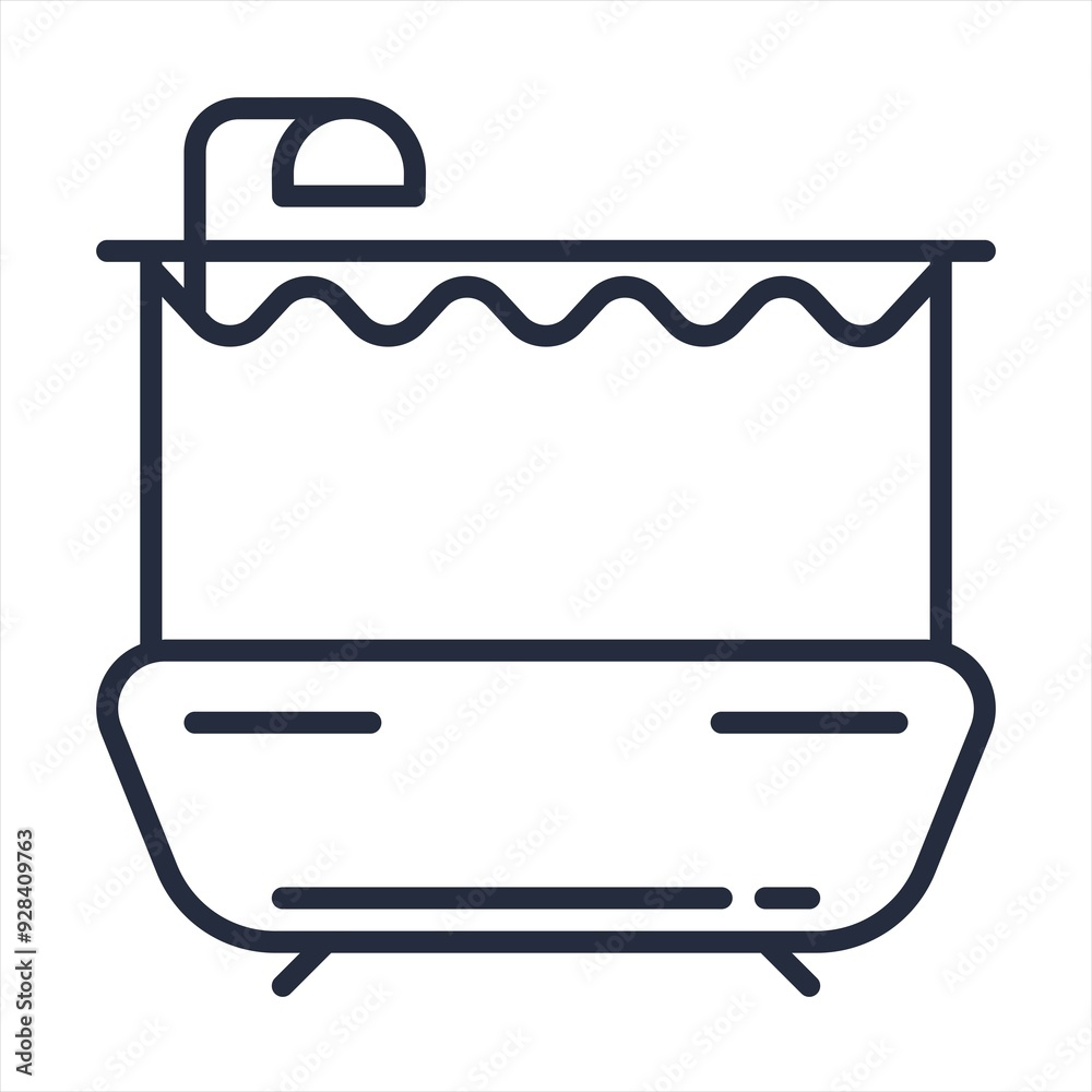Bathtub icon vector design template ilustrasion Bathtub icon vector design template ilustrasion