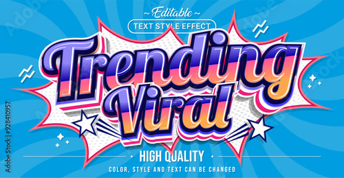 Editable text style effect - Trending Viral text style theme.