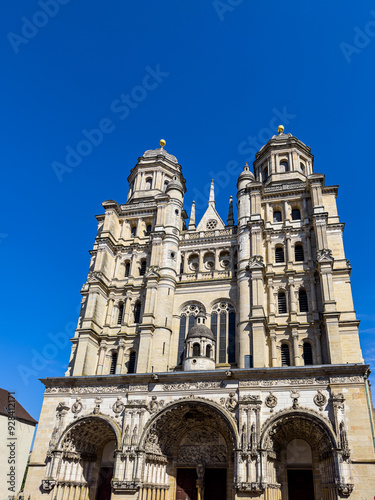 Traditional Cathedral building in Dijon, France