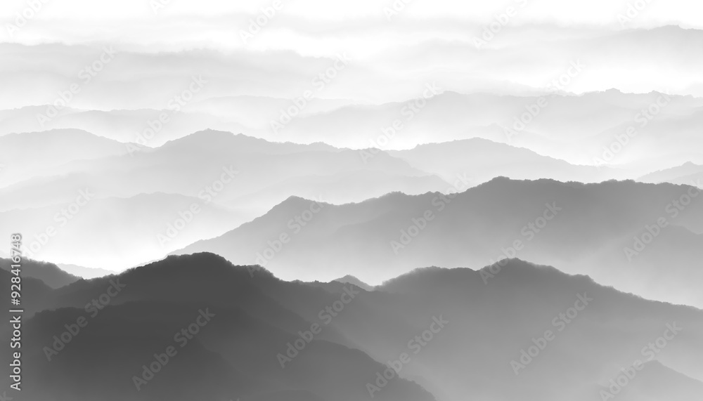 Obraz premium misty mountain landscape