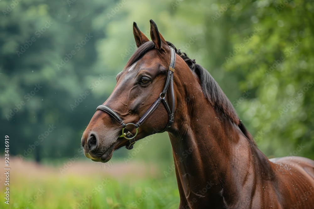 Horse posing for camera in natural setting Horse posing for camera in natural setting