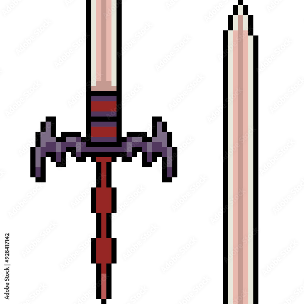 pixel art of fantasy red greatsword pixel art of fantasy red greatsword