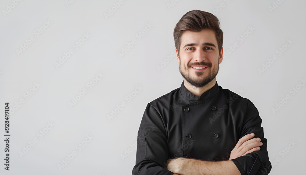 Young male chef isolated on white Young male chef isolated on white