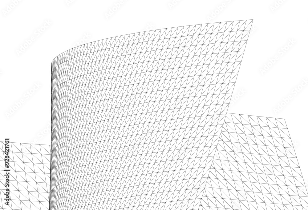 Architectural drawing. Futuristic background Architectural drawing. Futuristic background