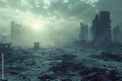 Post Apocalyptic World, Apocalypse City, Wasteland, Futuristic Nuclear Desert, Postapocalyptic World