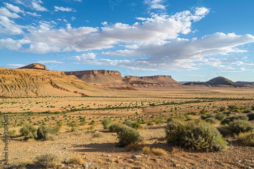 Sahara desert landscape near Mhamid Morocco photo