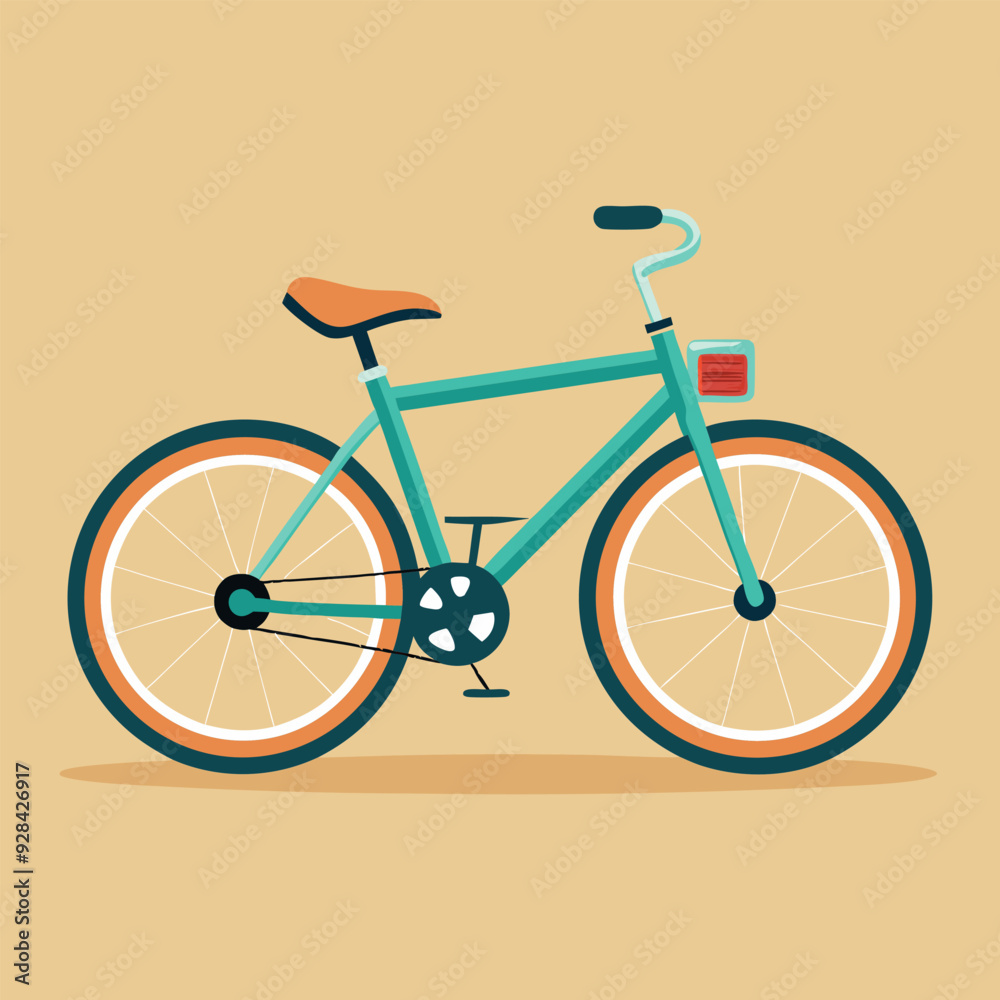 Fototapeta premium Bicycle illustration generated by ai