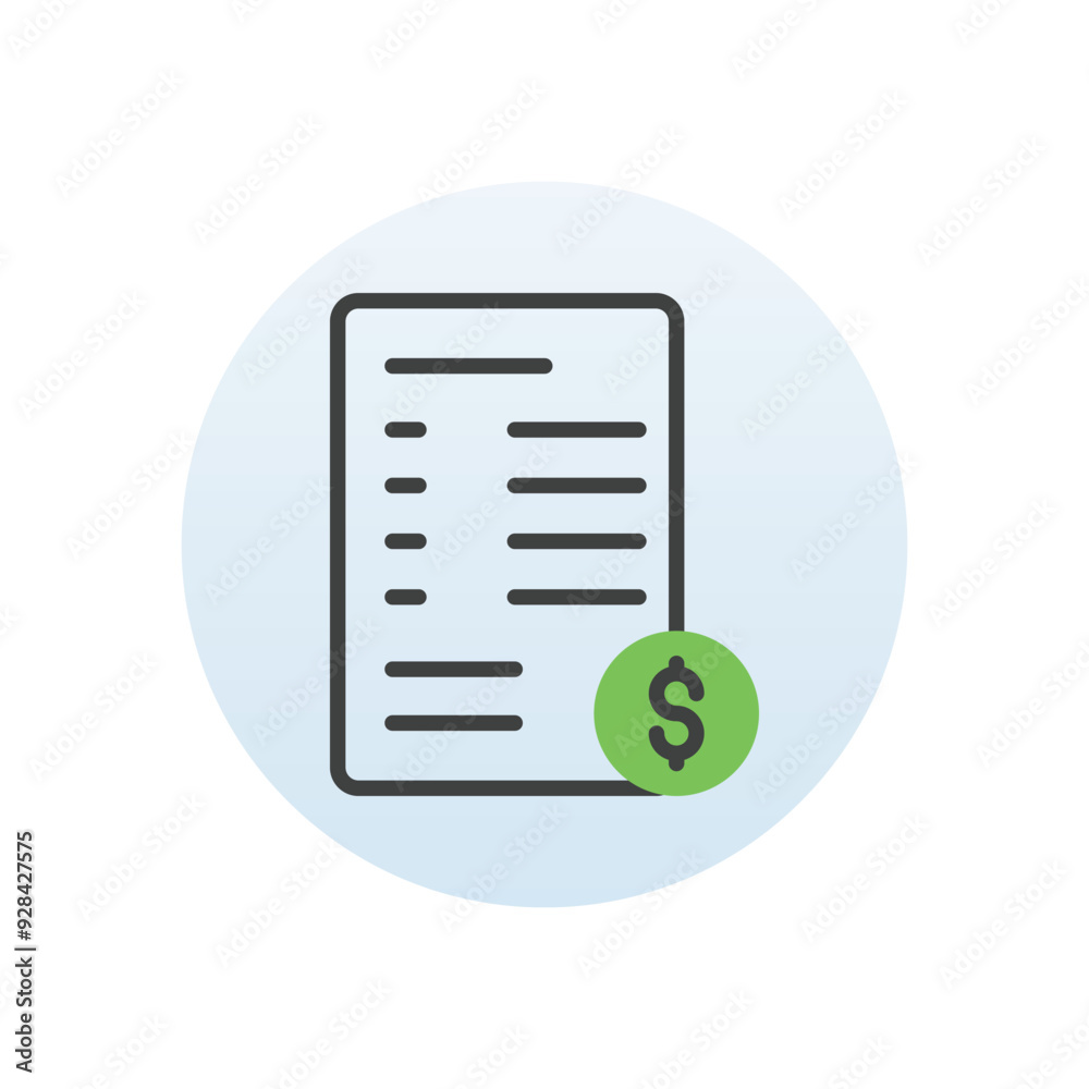Invoice vector icon Invoice vector icon
