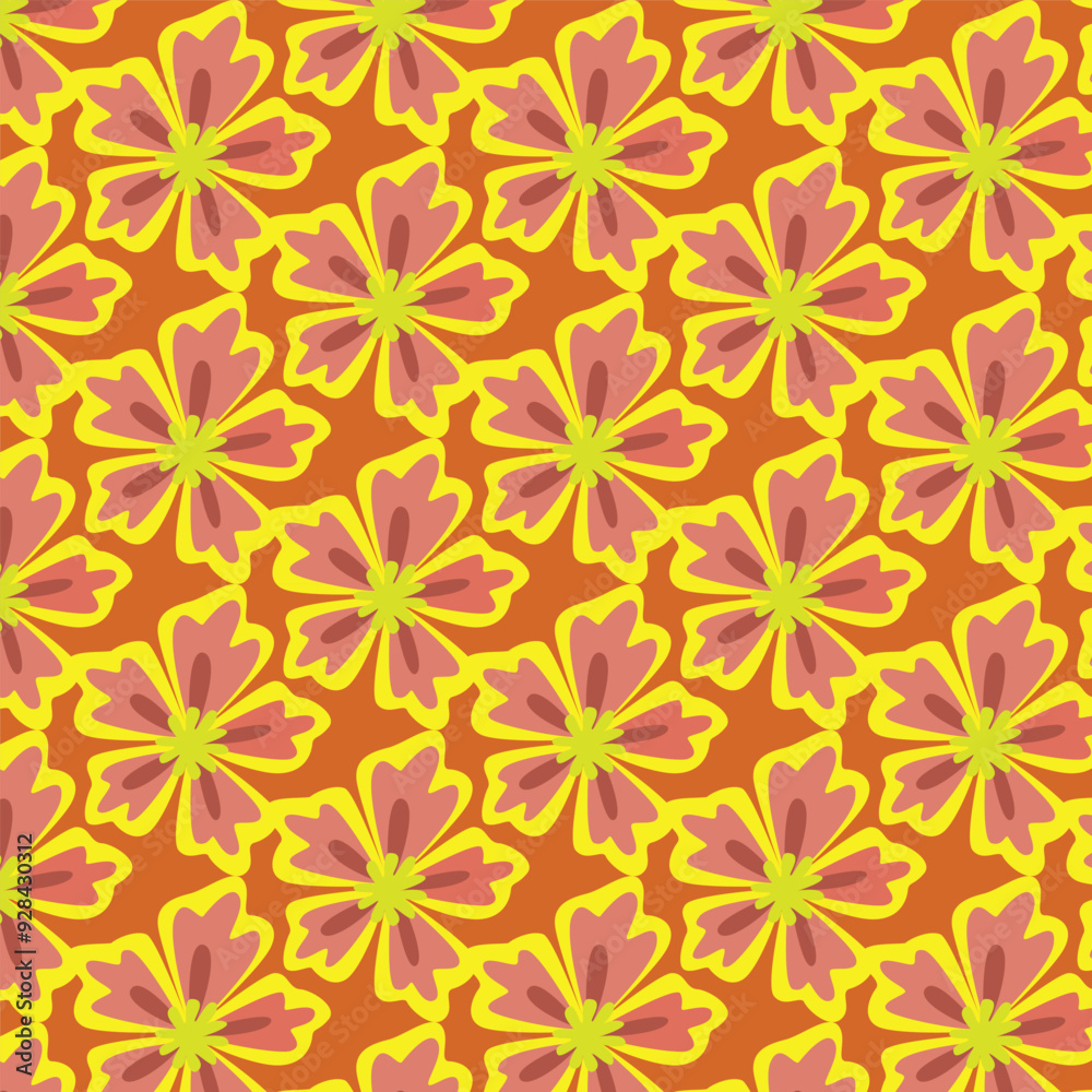Elegant vector template with a seamless pattern of yellow and red leaves. Ideal for backgrounds, textiles, and seasonal designs. Elegant vector template with a seamless pattern of yellow and red leaves. Ideal for backgrounds, textiles, and seasonal designs.
