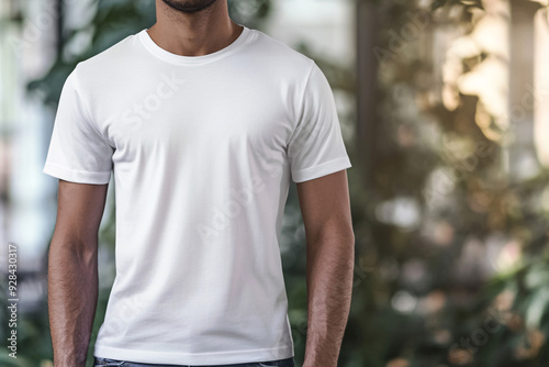 Set Mockup of a t-shirt 3D rendering, with a round neck, universal clothing for women, men, isolated on background. Template of fashion clothes for branding, place for design