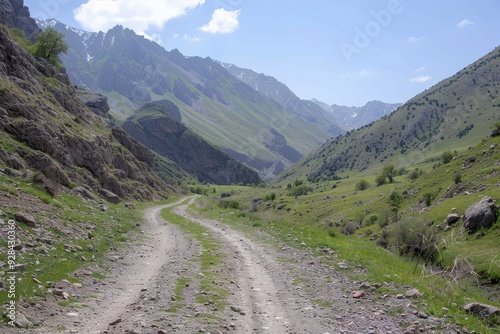 Scenic off road mountain journey