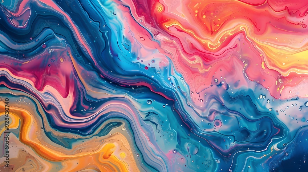 Abstract acrylic paint background texture in multiple colors Abstract acrylic paint background texture in multiple colors