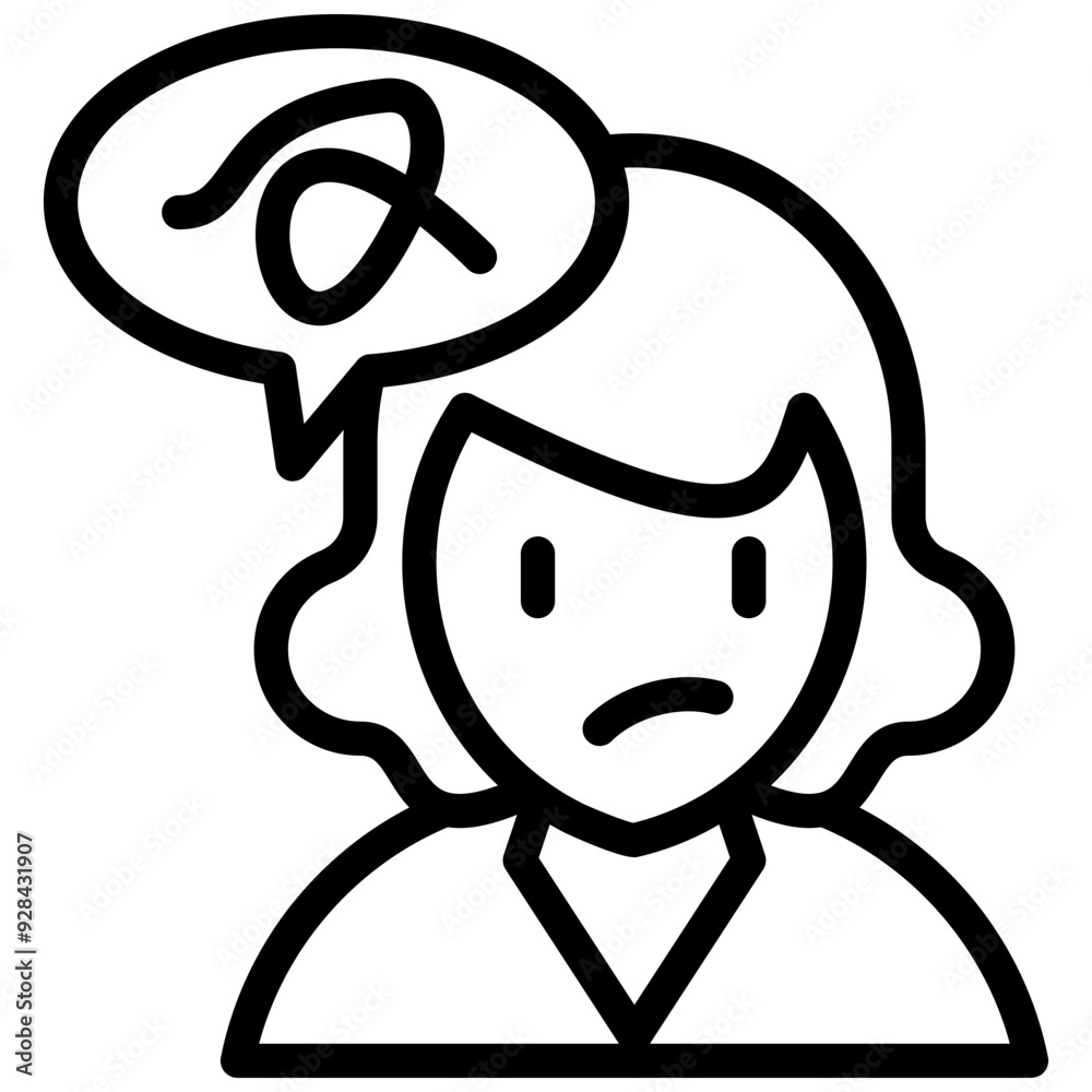 Obraz premium Schizophrenia Icon