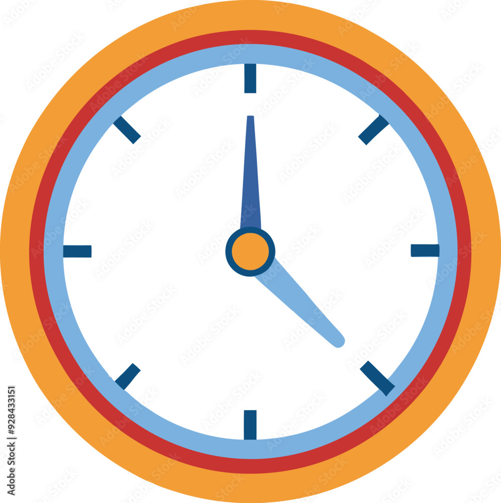 Classic round wall clock Icon isolated on background generated Ai Classic round wall clock Icon isolated on background generated Ai