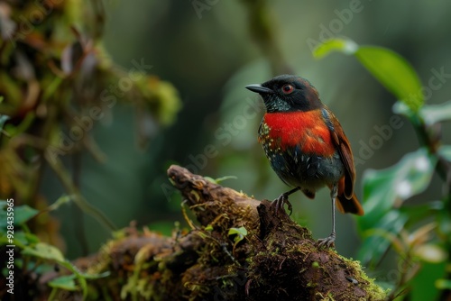 The bird is on a Chilean branch