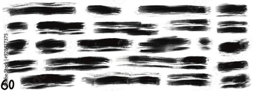 Grunge stripes mega set bundle collection. Black labels, frames, paint texture. Brush strokes mockups template. Background handmade design elements.