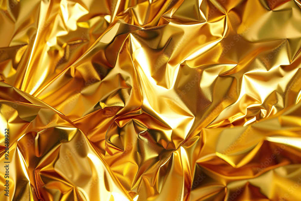 Generative ai on theme of beautiful texture metal creasy foil, design natural abstract background Generative ai on theme of beautiful texture metal creasy foil, design natural abstract background
