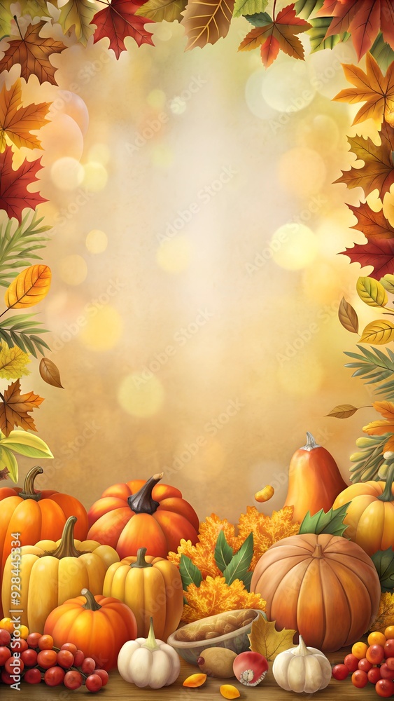 happy Thanks giving poster design. copy space. generative AI. happy Thanks giving poster design. copy space. generative AI.