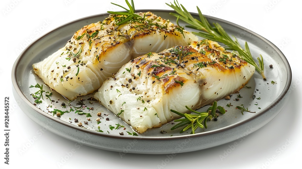 Baked Halibut with Wine and Garlic Baked Halibut with Wine and Garlic