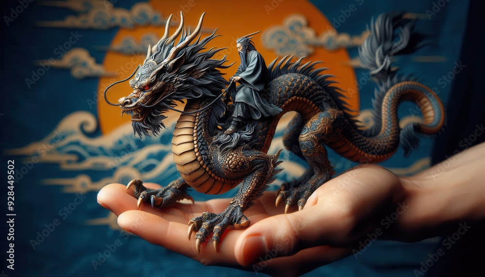 Obraz premium 龍(ドラゴン) 子供