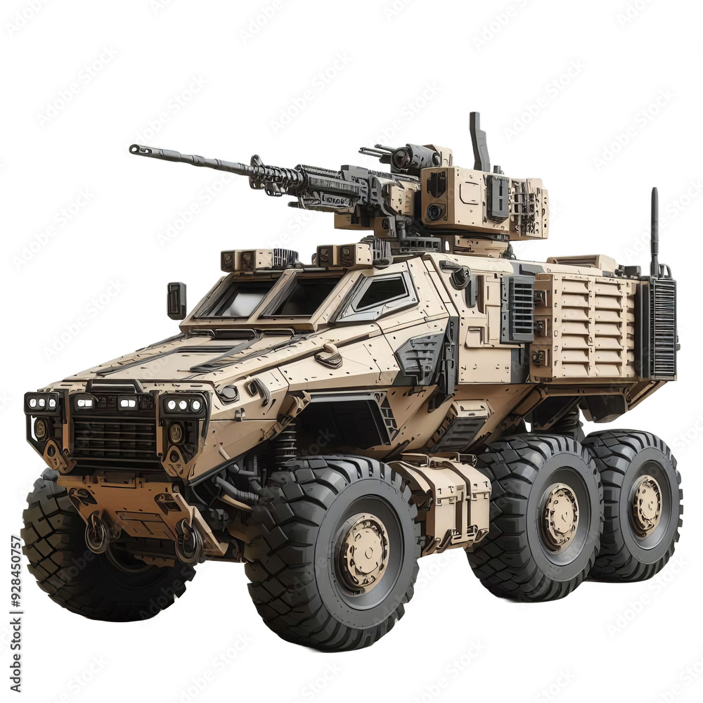 Assault Vehicle isolated on transparent background