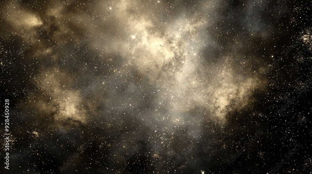 Golden Nebula in the Night Sky. Golden Nebula in the Night Sky.