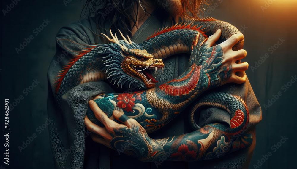 Fototapeta premium 龍(ドラゴン) 子供