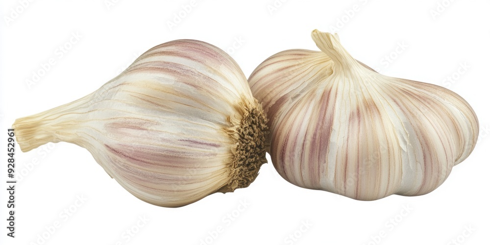 Two heads of garlic Two heads of garlic