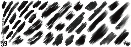 Grunge stripes mega set bundle collection. Black labels, frames, paint texture. Brush strokes mockups template. Background handmade design elements.