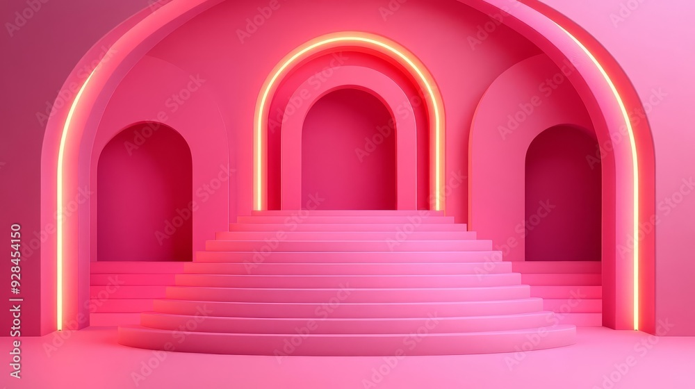 Minimalist podium background, subtle gradients, soft shadows, monochromatic color scheme, flat design illustration Minimalist podium background, subtle gradients, soft shadows, monochromatic color scheme, flat design illustration