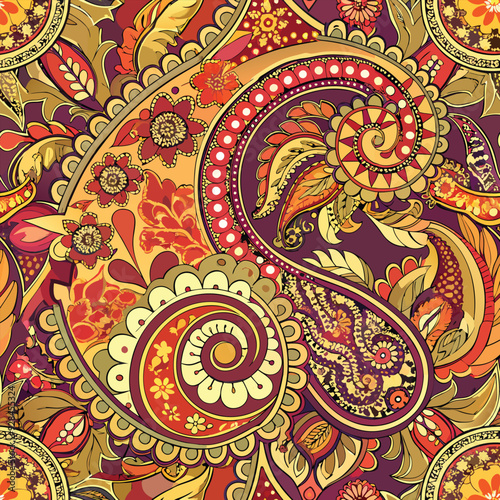 Paisley seamless pattern