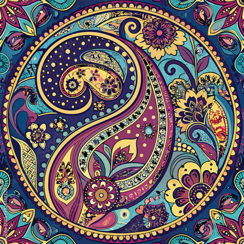 Paisley seamless pattern